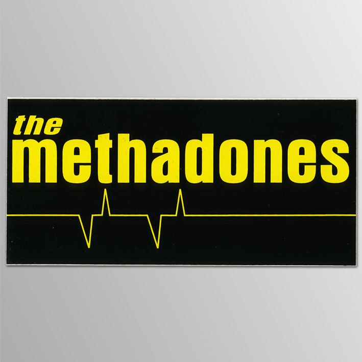 画像1: Methadones / Yellow and Black Logo ステッカー	 (1)