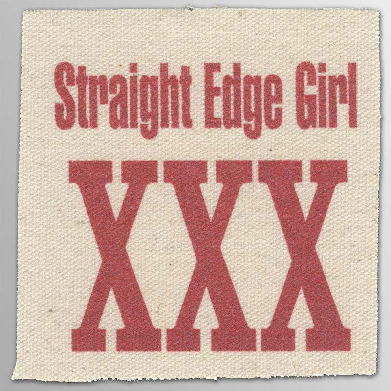 画像1: Straight Edge Girl パッチ (1)