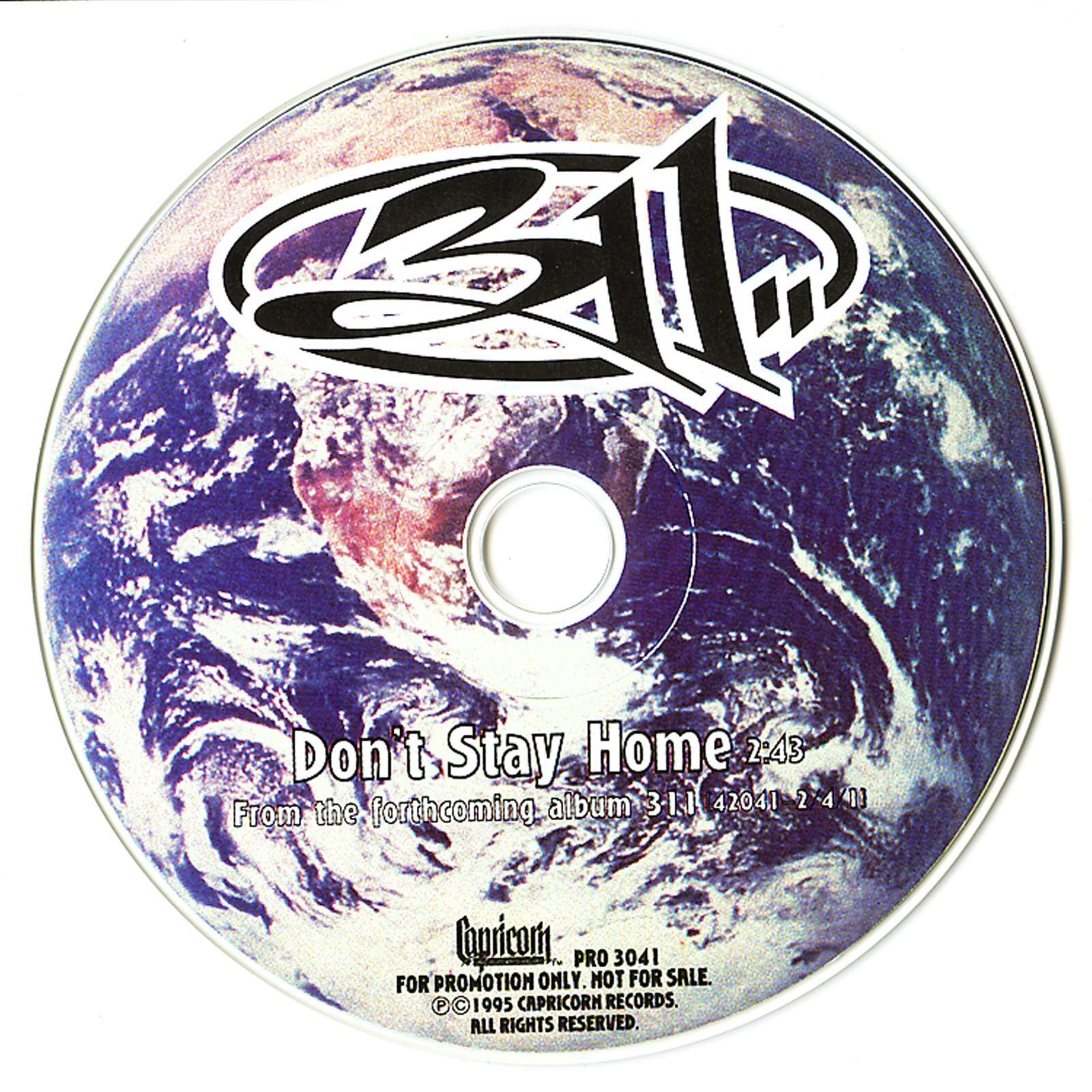 311 / Don't Stay Home [Promo Single][US Orig.EP] [Promo CD | Capricorn]【ユーズド】