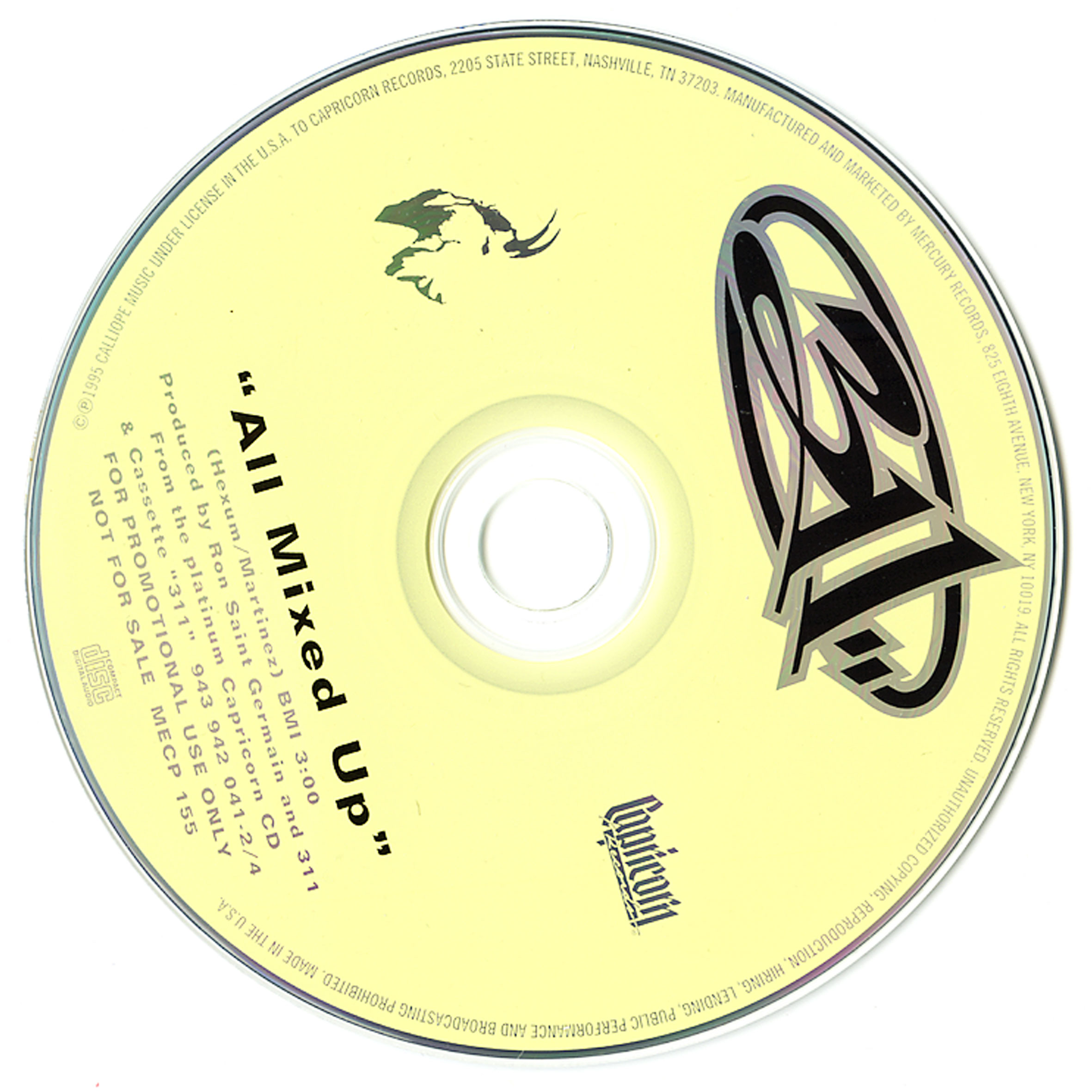 311 / All Mixed Up [Promo Single][US Orig.EP] [Promo CD | Capricorn]【ユーズド】