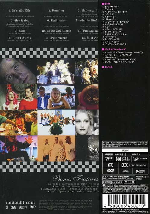 日本盤】No Doubt / The Videos 1992 - 2003 [DVD] - PUNK MART